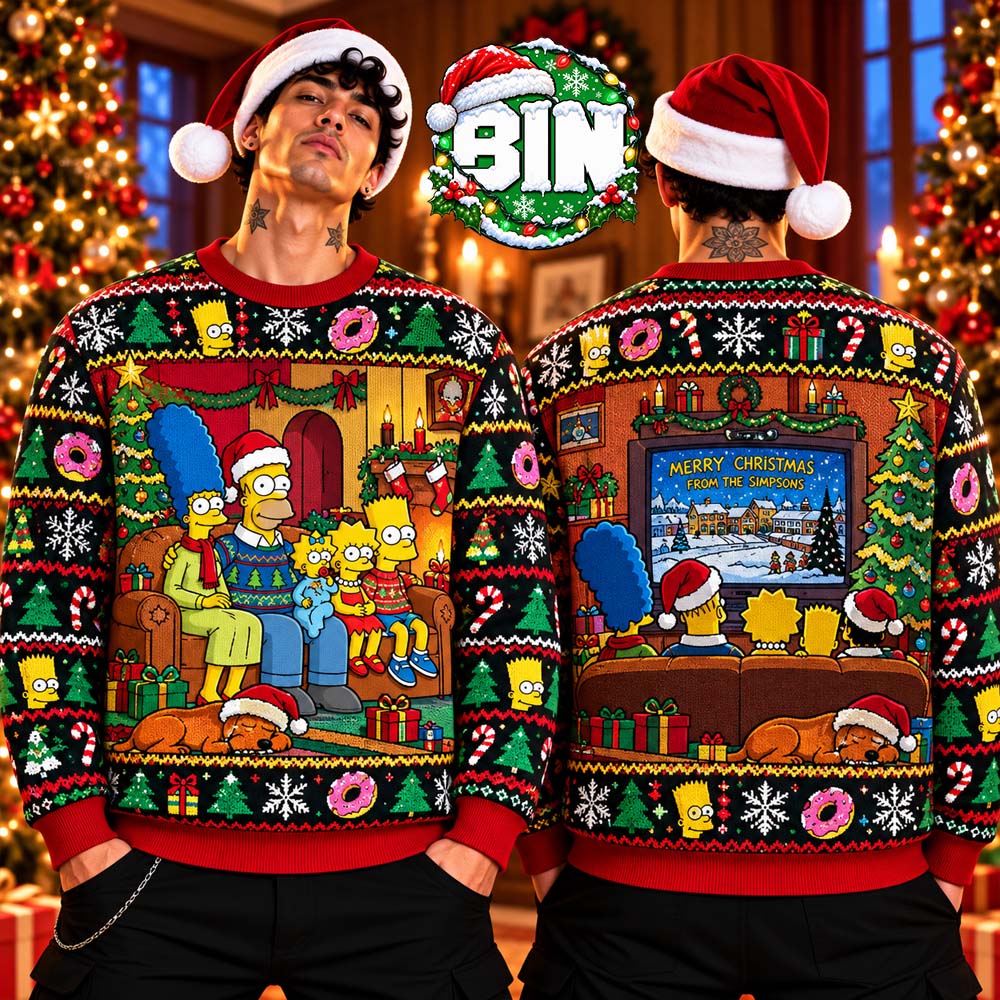 The Simpsons Merry Christmas Gift For Families Funny Movie Ever Best Gift 2026 Ugly Christmas Sweater The Simpsons Merry Christmas Gift For Families Funny Movie Ever Best Gift 2026 Ugly Christmas Sweater
