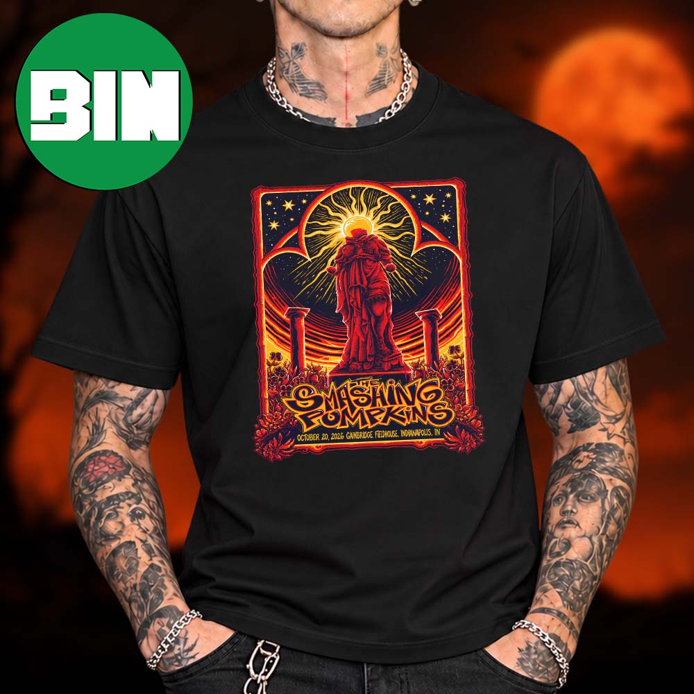 The Smashing Pumpkins Indianapolis In Event Tee At Gainbridge Fieldhouse In Indianapolis In On October 20 2026 Unisex T Shirt The Smashing Pumpkins Indianapolis In Event Tee At Gainbridge Fieldhouse In Indianapolis In On October 20 2026 Unisex T Shirt