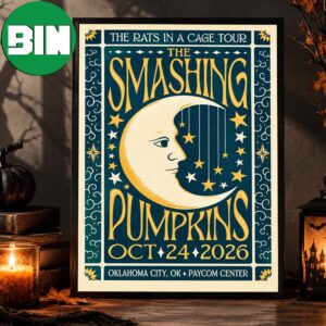 The Smashing Pumpkins Oklahoma City OK Event Poster At Paycom Center In Oklahoma City The Rats In A Cage On October 24 2026 Home Decor Poster Canvas
