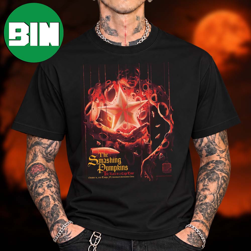 The Smashing Pumpkins Tampa FL Event Tee At Benchmark International Arena In Tampa FL The Rats In A Cage Tour 2026 Unisex T Shirt The Smashing Pumpkins Tampa FL Event Tee At Benchmark International Arena In Tampa FL The Rats In A Cage Tour 2026 Unisex T Shirt