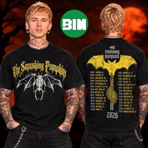 The Smashing Pumpkins Tour Dates In Baltimore On 2026 Two Sided Unisex T Shirt
