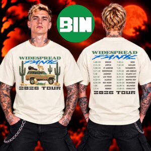 Widespread Panic Milwaukee WI Event Tee At The Riverside Theater In Milwaukee WI Tour Dates On October 23 24 25 2026 Two Sided Unisex T Shirt
